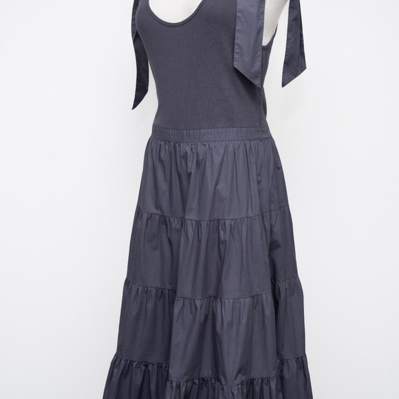 Ulla‎ Johnson -  New! Hope Dress - Tie Shoulder Tiered Midi - Picture 11 of 12